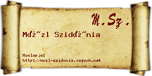 Mözl Szidónia névjegykártya